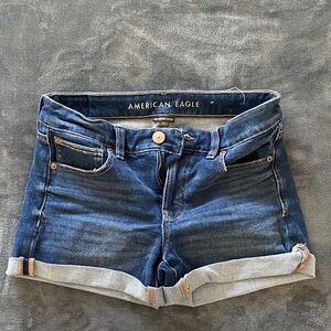 American Eagle Outfitters Women's Rolled Hem Jean Shorts